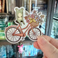 Frog on Bicycle Stanzaufkleber