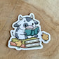 Reading Cow Die Cut Sticker