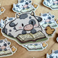 Relaxing Cow Stanzaufkleber