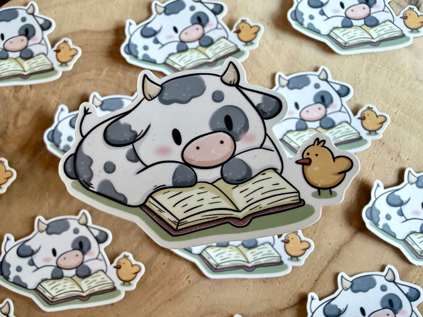 Relaxing Cow Stanzaufkleber