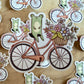 Frog on Bicycle Stanzaufkleber