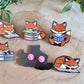 Book Foxes Enamel Pin Blind Bag