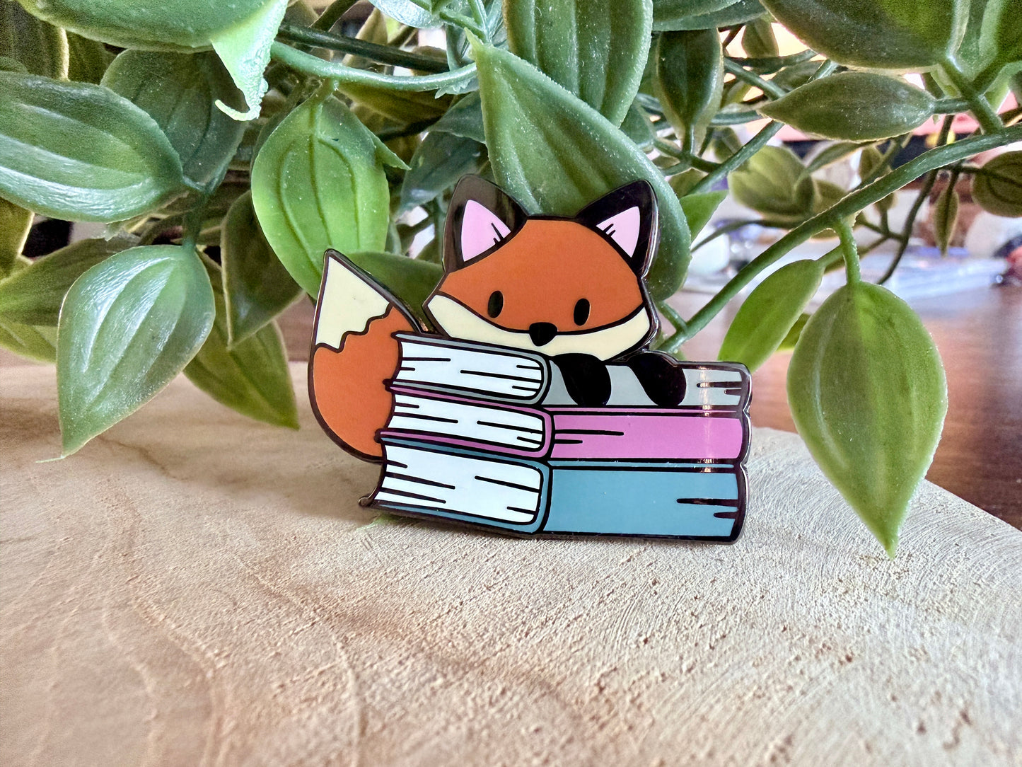 Book Foxes Enamel Pin Blind Bag