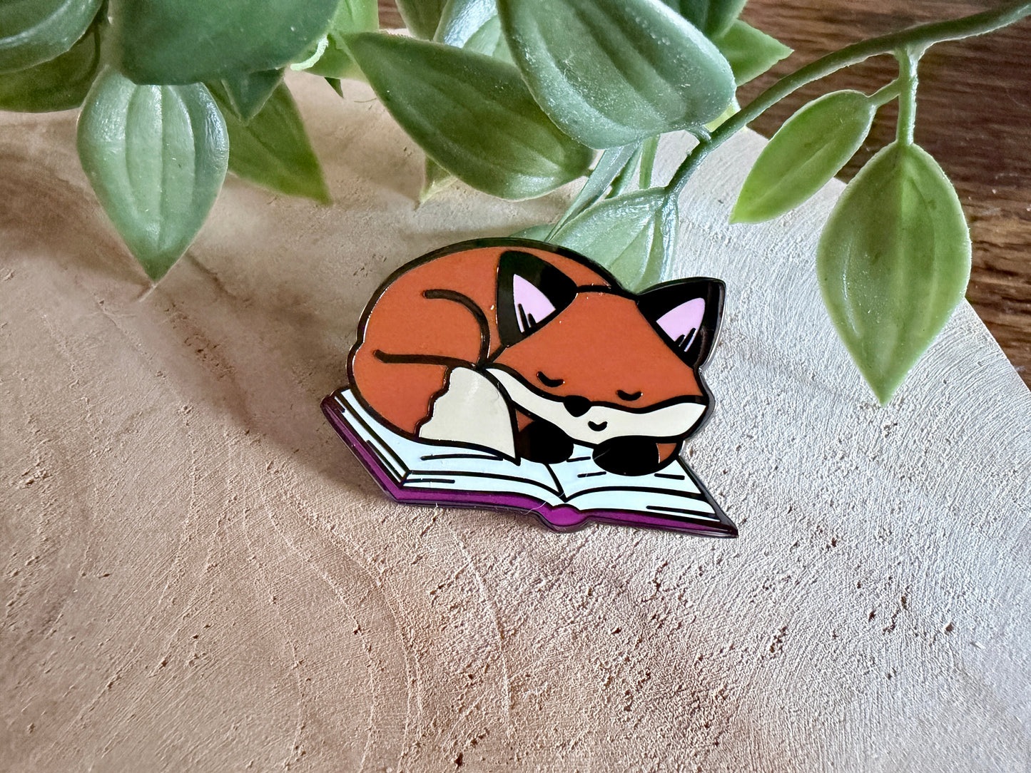 Book Foxes Enamel Pin Blind Bag