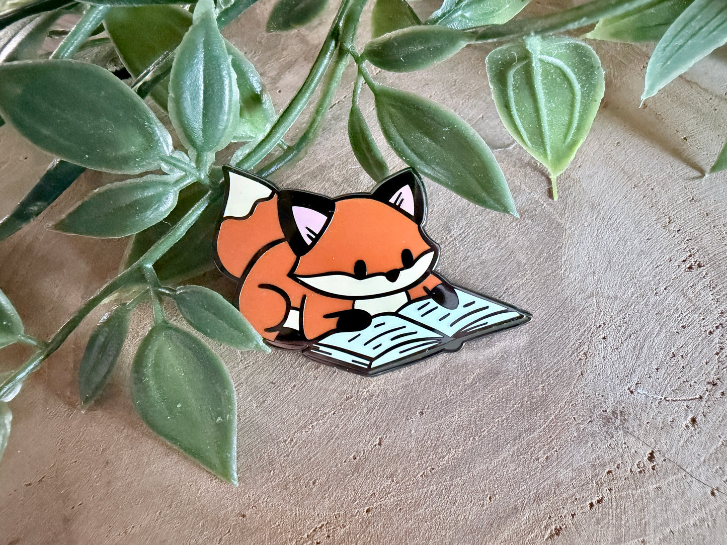 Book Foxes Enamel Pin Blind Bag