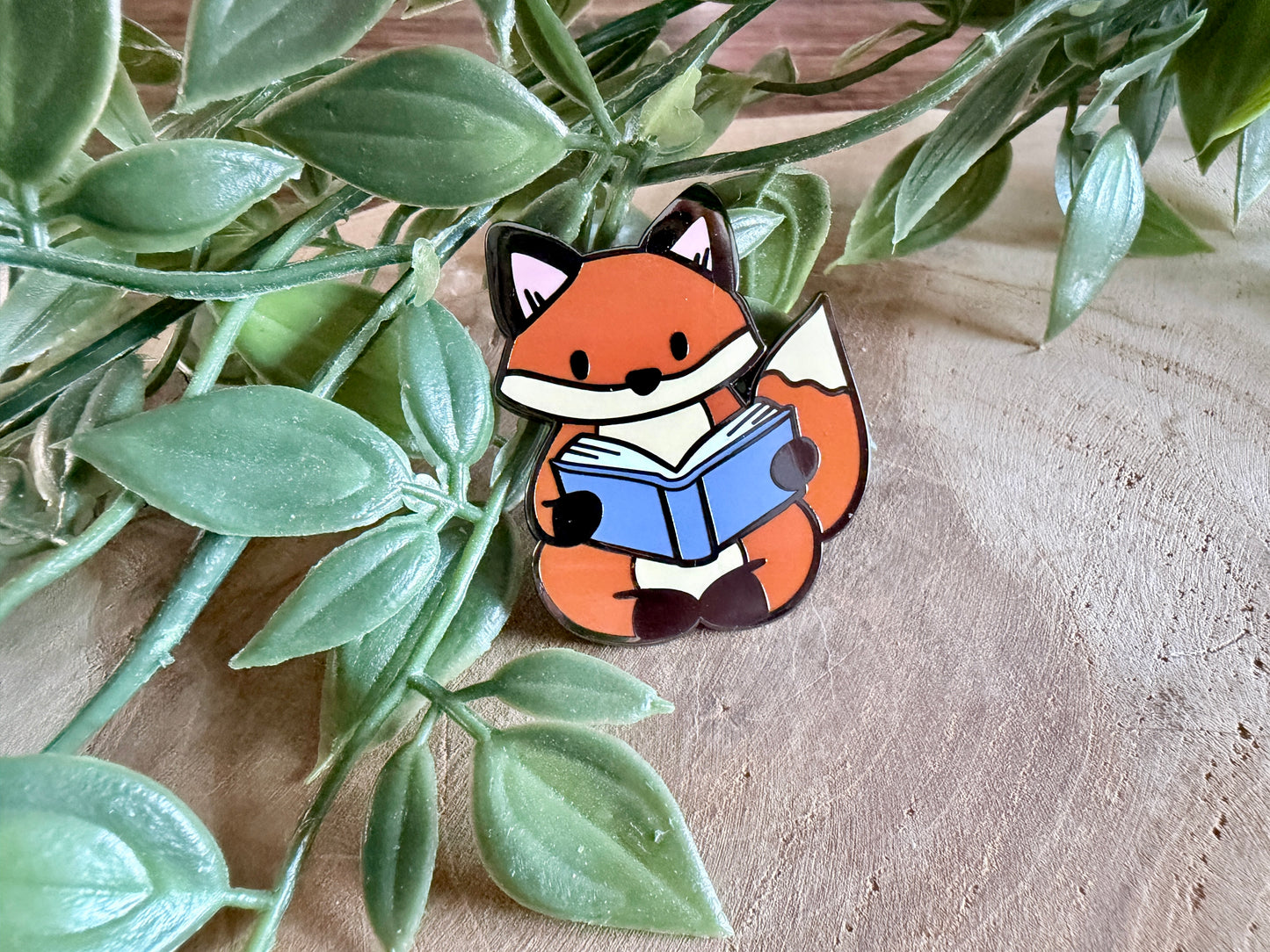 Book Foxes Enamel Pin Blind Bag