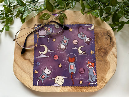 Cats in Space Cleaning Cloth