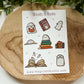 Ghosts & Books Sticker Sheet