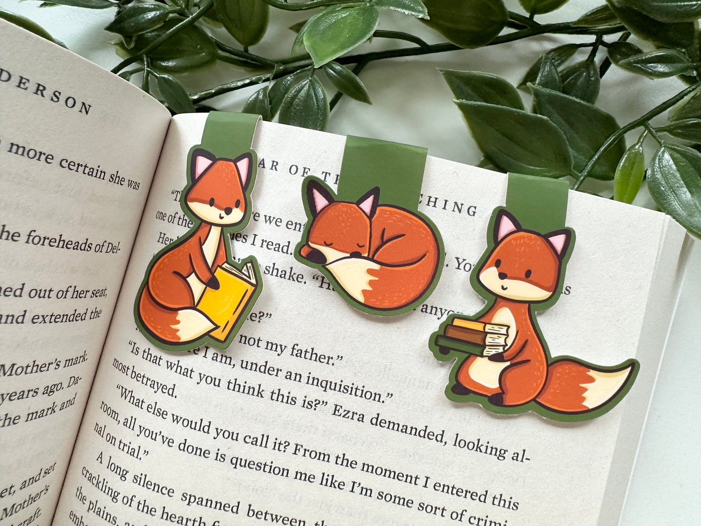 Lesezeichen-Set Reading Foxes