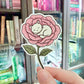 Flower Cat Die Cut Sticker
