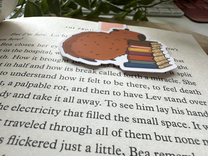 Marque-page magnétique de lecture Capybara
