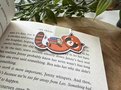 Marque-page magnétique de lecture Red Panda