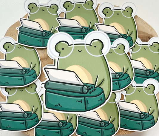 Autocollant Froggie Learns Writing Die Cut