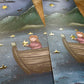 Marque-page en feuille d'or Star Lake