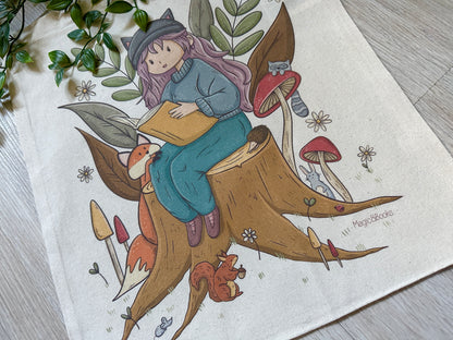Forest Reading Tote Bag