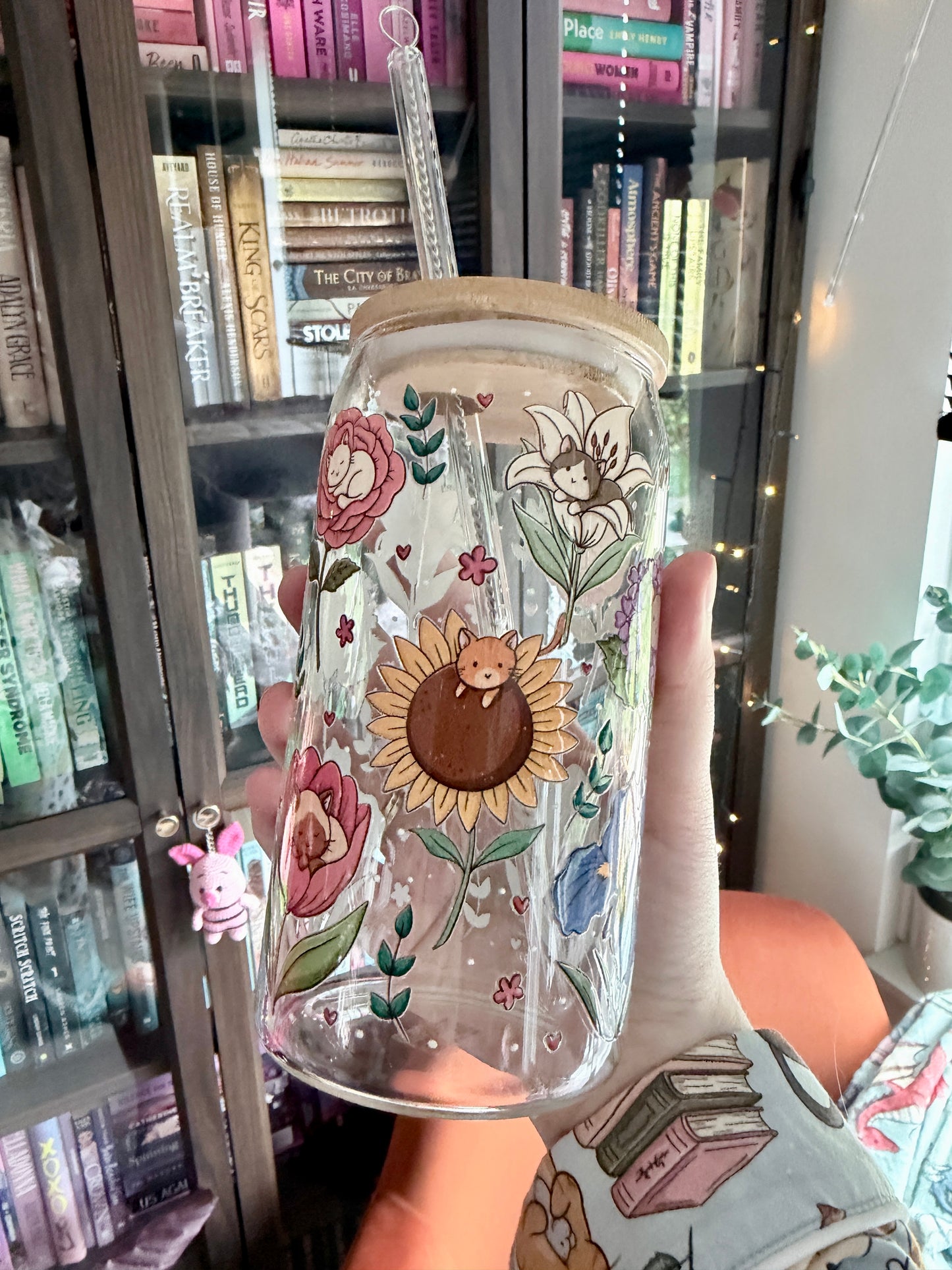 Flower Kitties Glasbecher