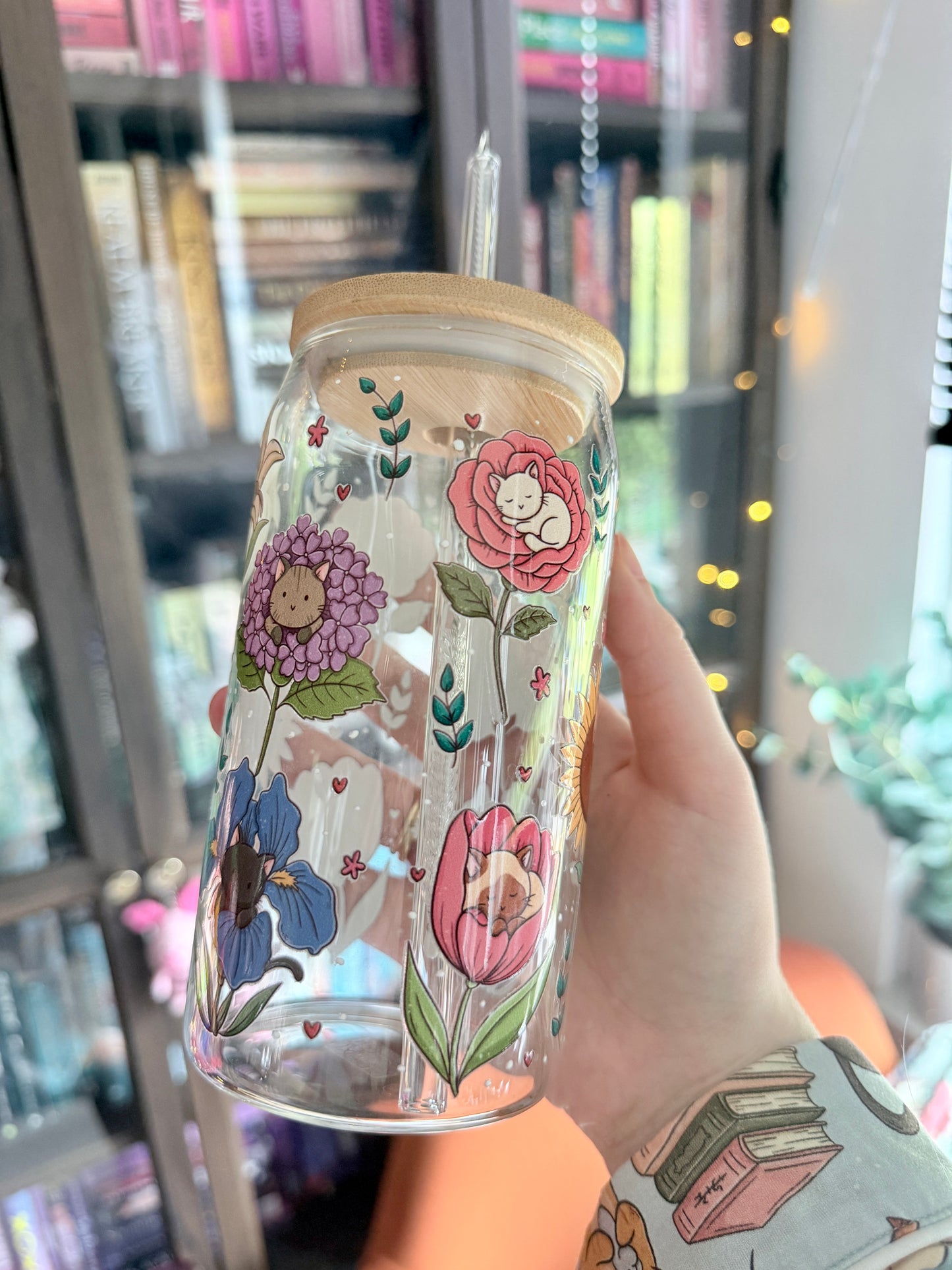 Flower Kitties Glasbecher