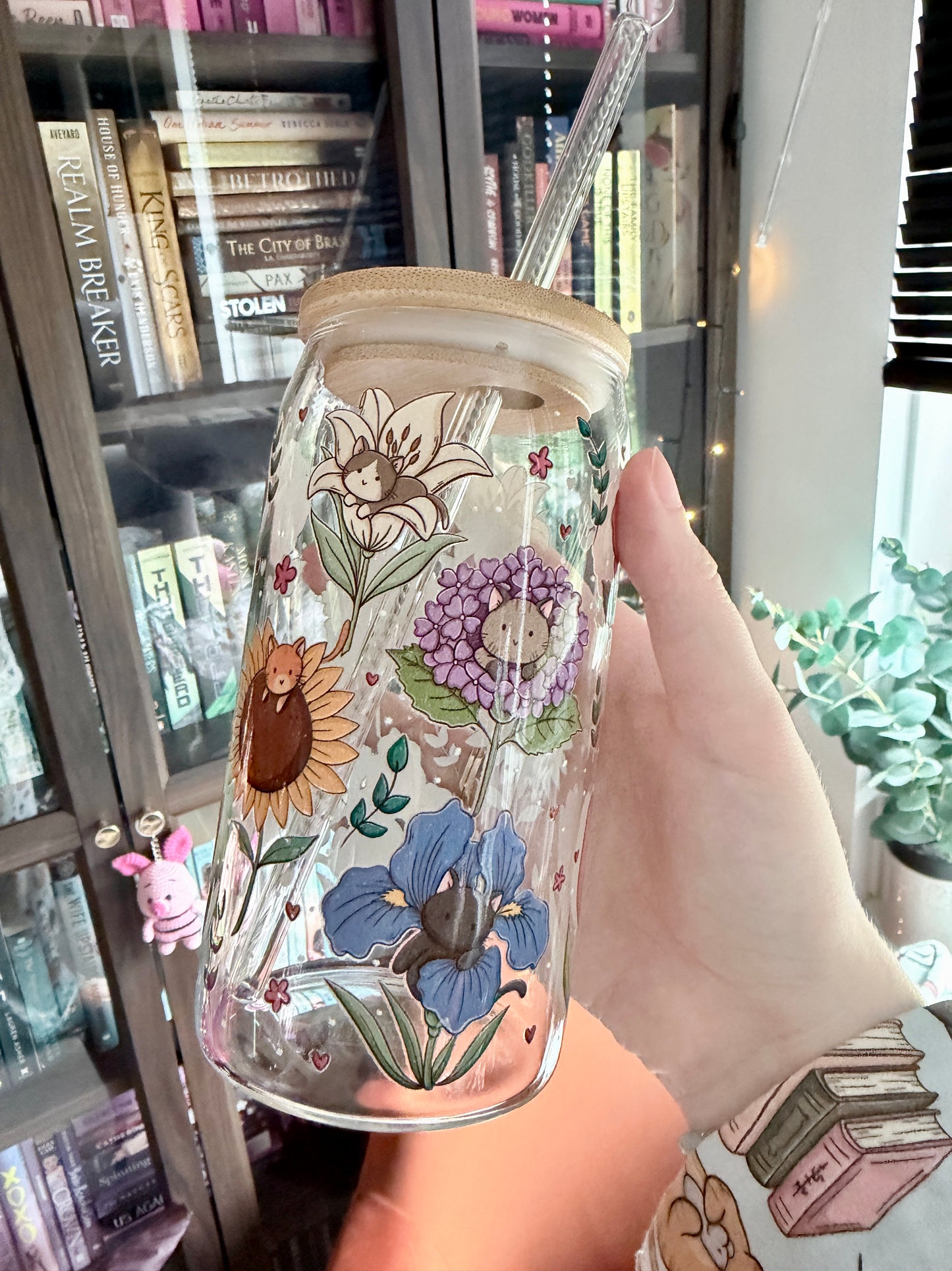Flower Kitties Glasbecher