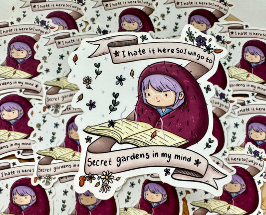 Autocollant I Hate It Here (Taylor Swift / The Tortured Poets Department inspirée) Die Cut