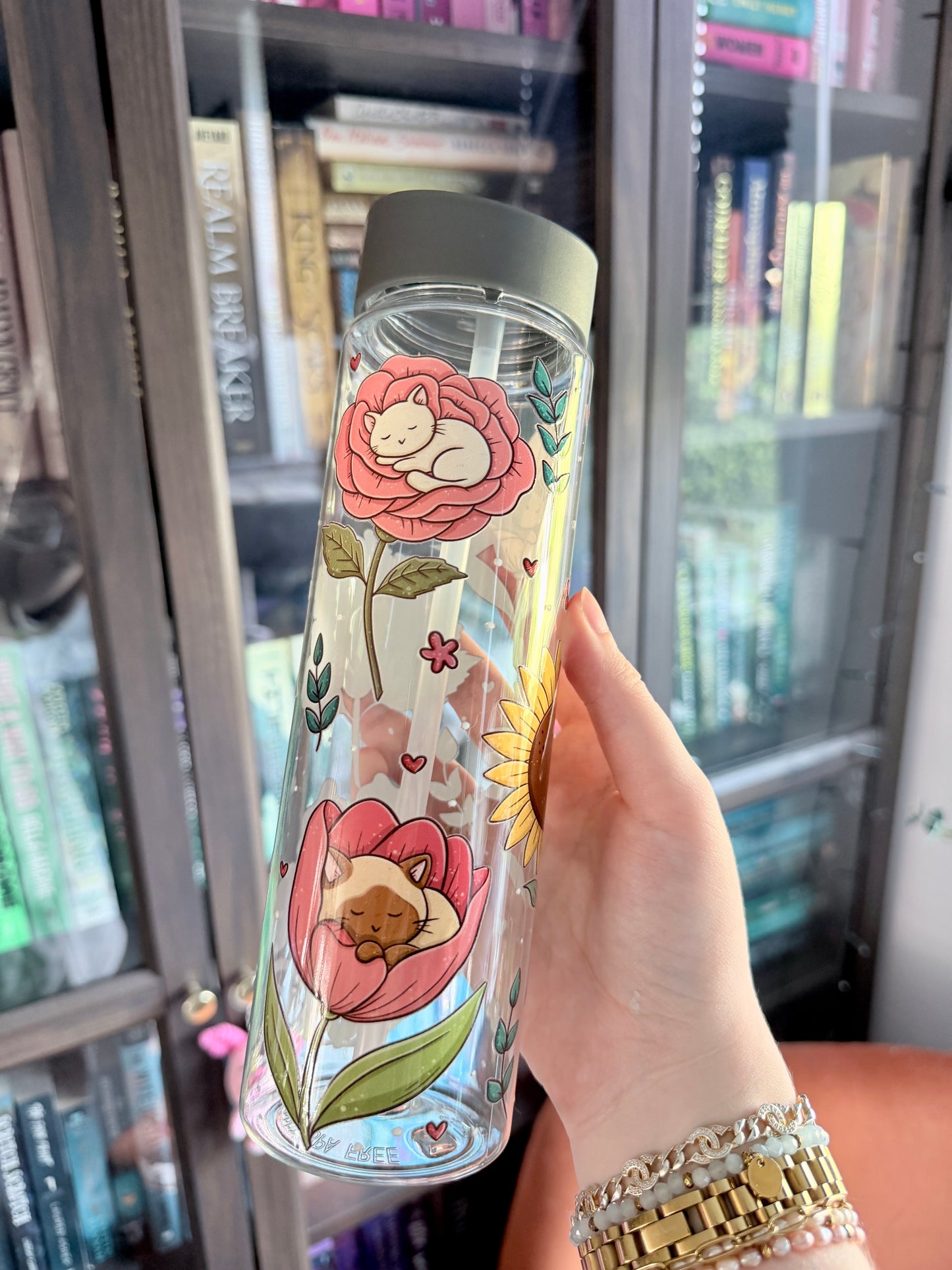 Flower Kitties Wasserflasche