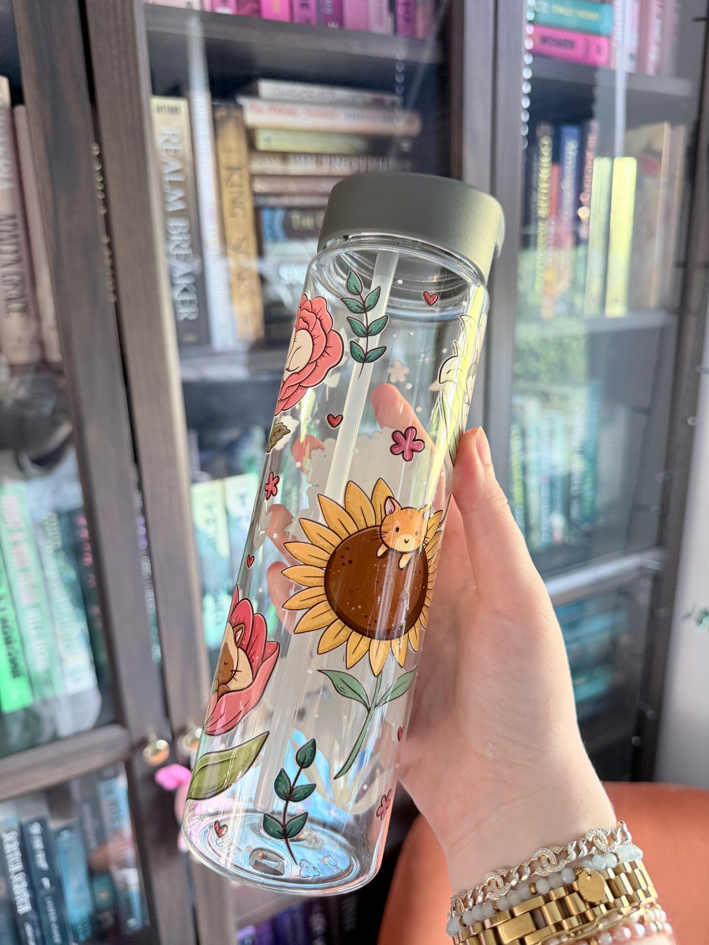 Flower Kitties Wasserflasche