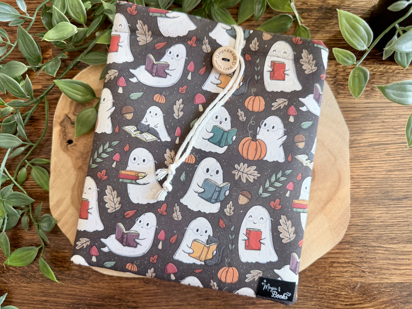 Housse de lecteur E-Reader Reading Ghost (design personnel)