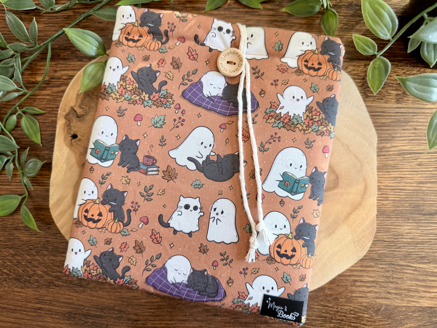 Housse de lecteur E-Reader Ghost & Cat (design personnel)