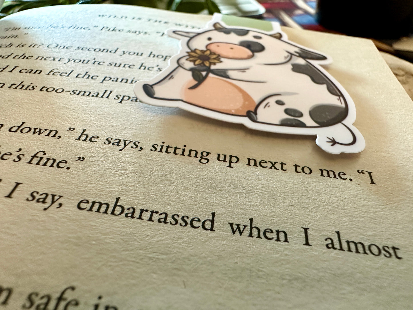 Cow Magnetic Bookmark