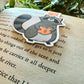 Marque-page magnétique de lecture Raccoon