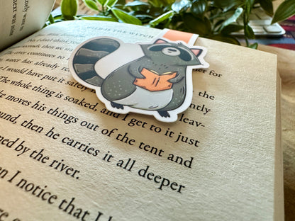 Raccoon Magnetic Bookmark