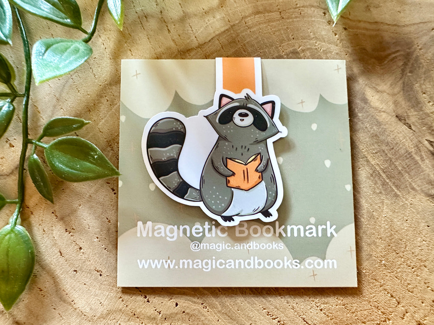 Raccoon Magnetische Boekenlegger