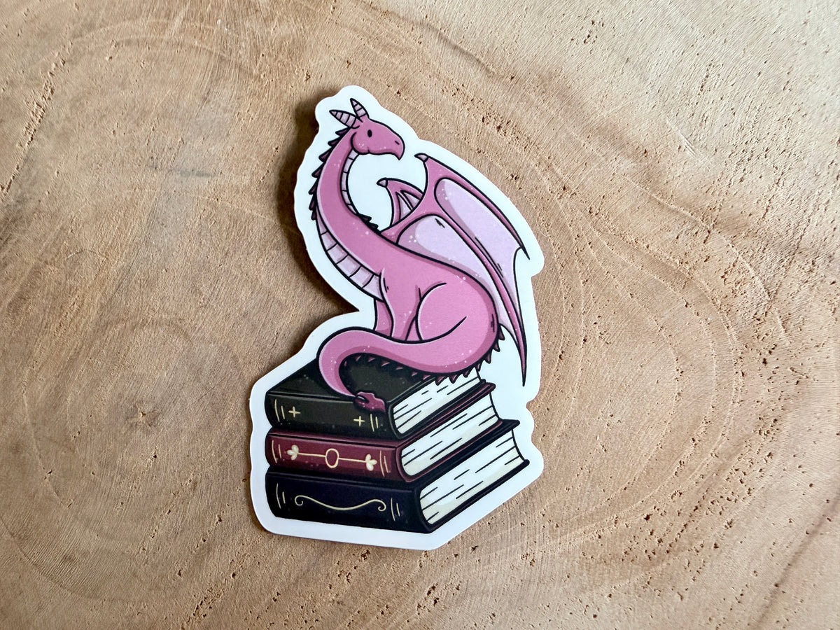 Autocollant découpé Book Dragon