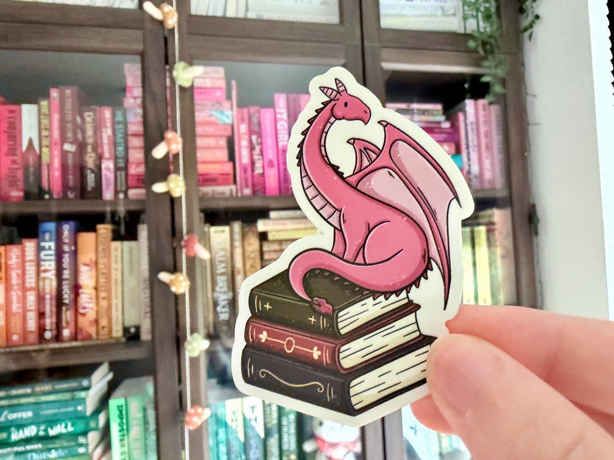Autocollant découpé Book Dragon