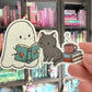 Ghost & Cat Die Cut Sticker
