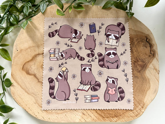 Reading Raccoons Cleaning Cloth