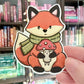 Fox & Mushroom Stanzaufkleber