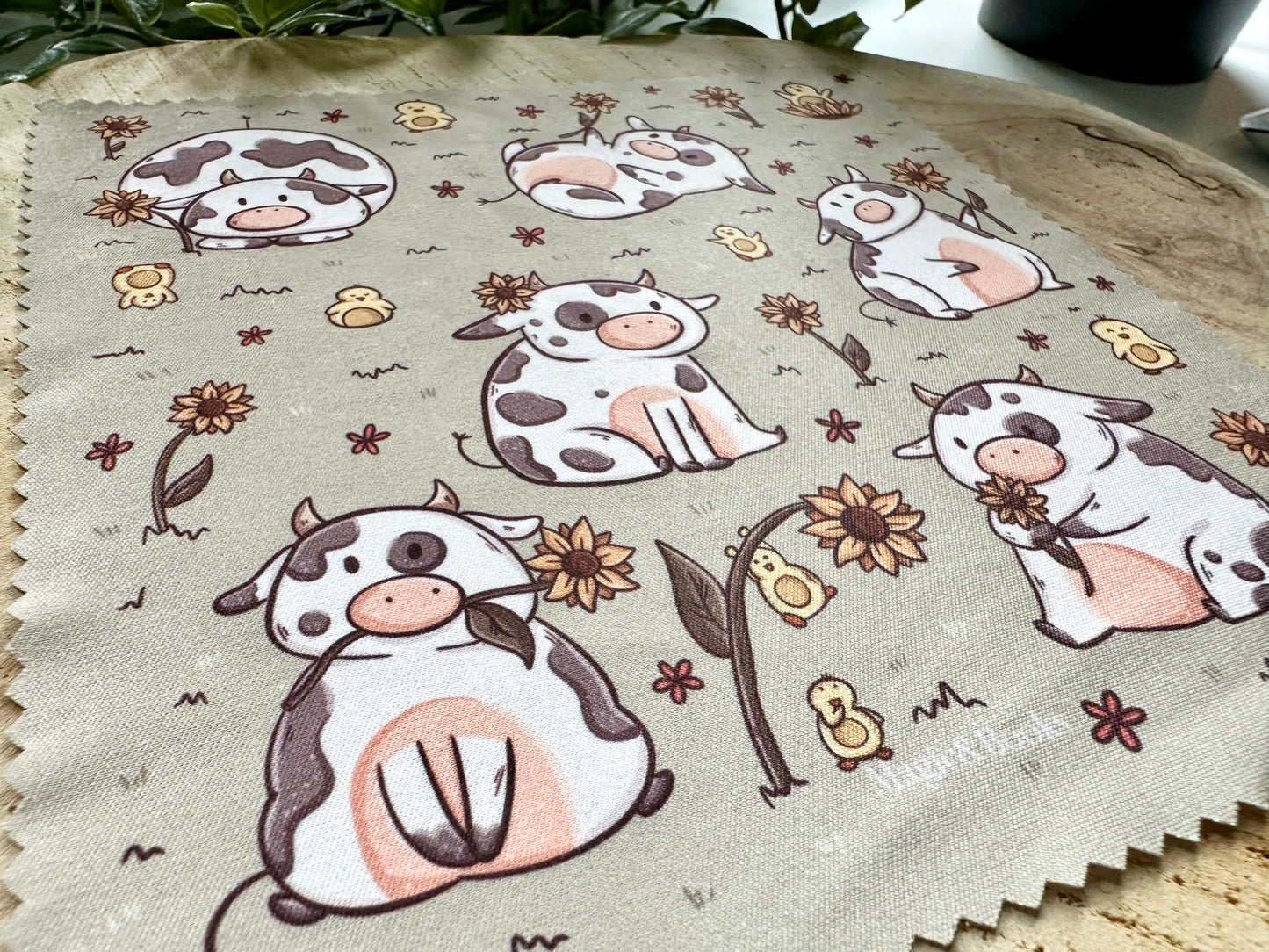 Cows & Sunflowers Cleaning Cloth