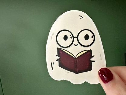 Reading Ghost Die Cut Sticker