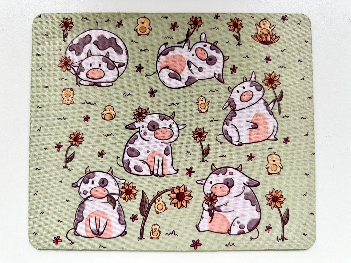 Cows & Sunflowers Mouse Pad