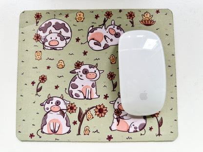 Cows & Sunflowers Mouse Pad