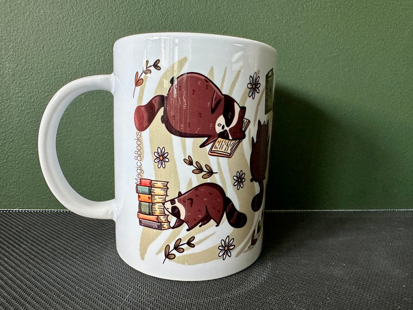 Reading Raccoons Tasse