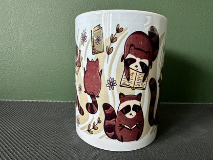 Reading Raccoons Tasse