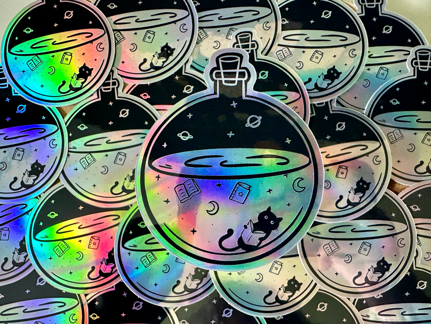 Magic Bottle Holographic Sticker