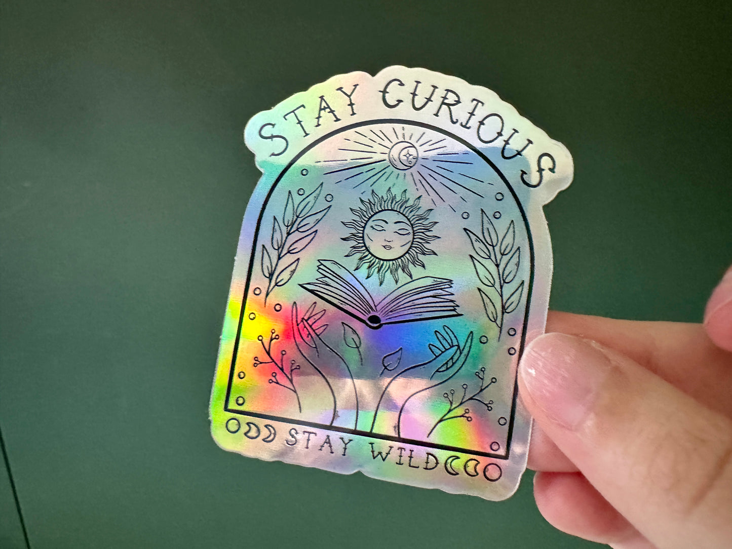 Stay Wild Holographic Sticker