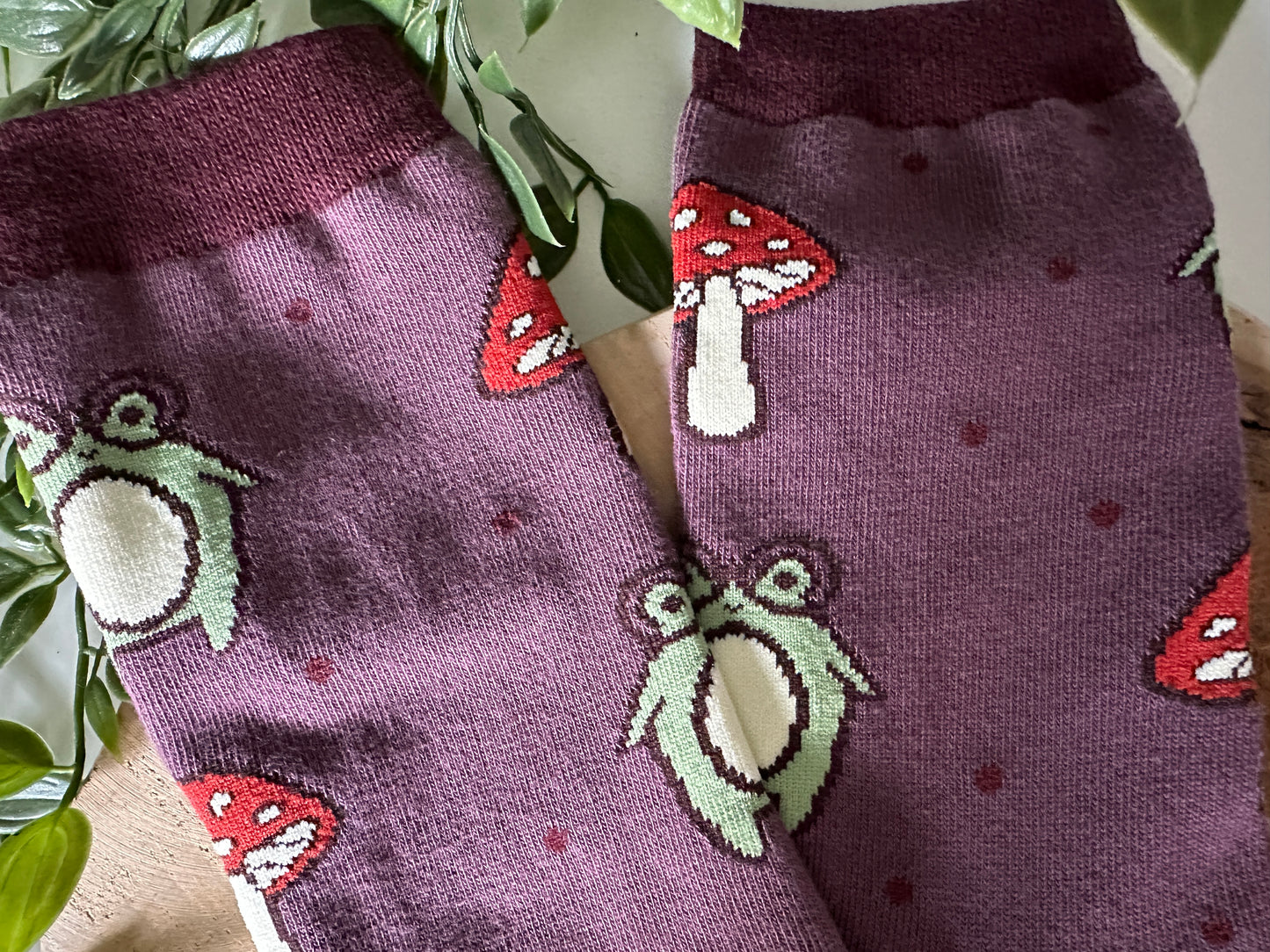 Frog & Mushroom Socken