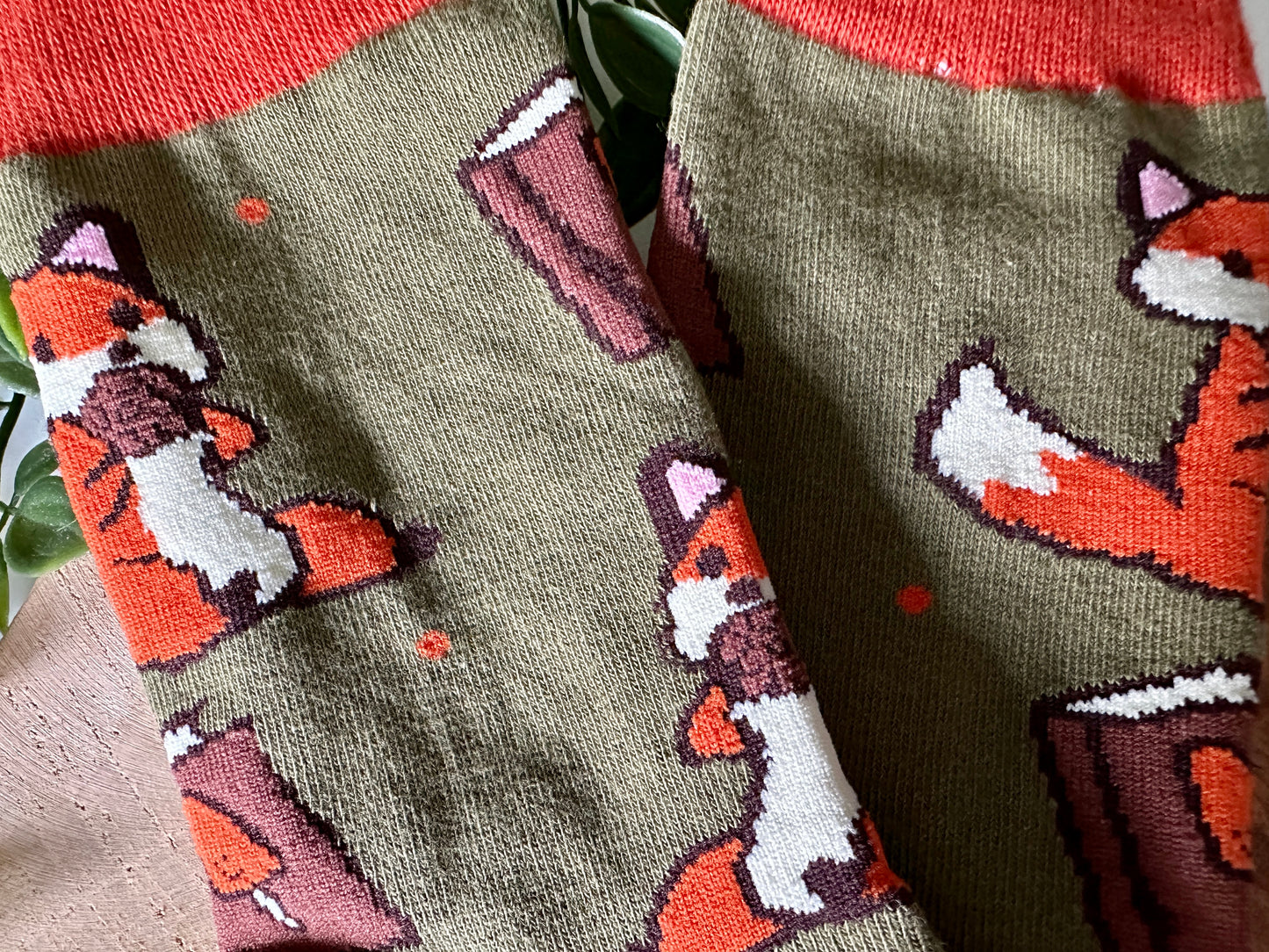 Fox & Book Socken