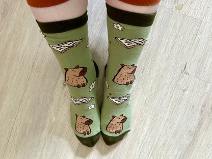 Capybara & Books Socken