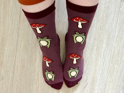 Frog & Mushroom Socken