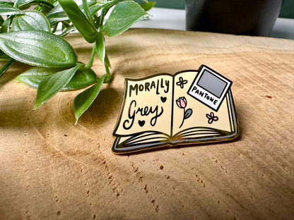 Morally Grey Romance Trope Enamel Pin