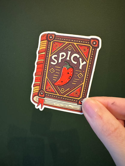 Autocollant Spicy Book Die Cut